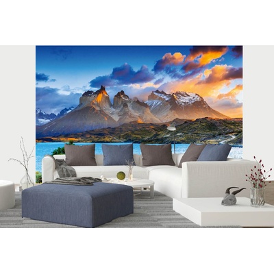 DIMEX ART Самозалепваща се флизелинова фототапета езеро пехое 375 x 250 см