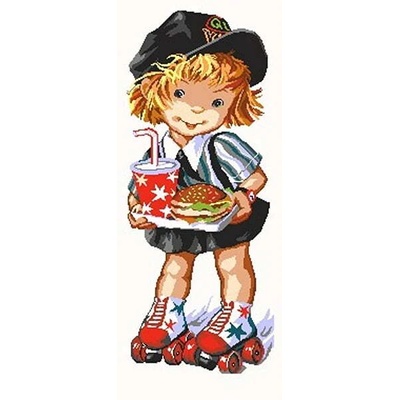 Казанлъшки гоблени Гоблен Дете с ролери Puppets (Унгарски)