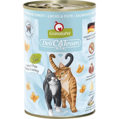 GranataPet pro kočky Delicatessen s lososem a krůtou 6 x 400 g