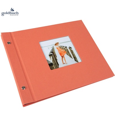 Šroubkové album klasik 30x25cm 26780 Goldbuch BELLA VISTA salmon 26780