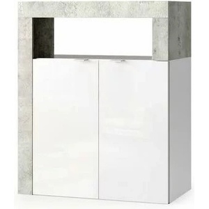LC Mobili Бял шкаф за баня LC Mobili Italia Хамбург 64x78 см 2 врати (439030-04CE)