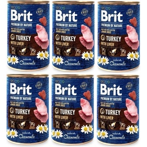 Brit Premium by Nature Junior Пуйка с черен дроб 6x400г