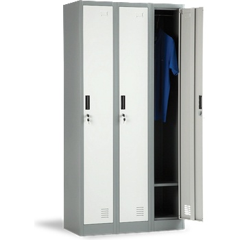 Carmen Метален шкаф cr-1242 j lux - сив / тъмносив (3580012_1)