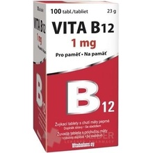 Vitabalans VITA B12 1 mg žuvacie tabliety s príchuťou mäty 100 ks