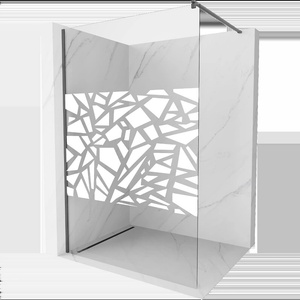 Mexen Kioto стена за душ Walk-in 120 x 200 cm, бял модел 8 mm, четка с цвят на оръжие - 800-120-101-66-85 (800-120-101-66-85)