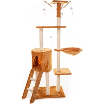 Hawaj Škrabadlo pre mačky červeno-hnedá 138 cm