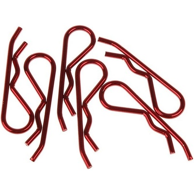 Xceed 103122 body clip 1/8 metallic red 6