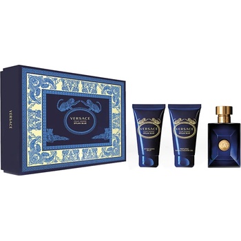 Image 1 of Versace Dylan Blue Подаръчен комплект, Тоалетна вода 50ml + Душ гел 50ml + Афтършейв балсам 50ml, мъже