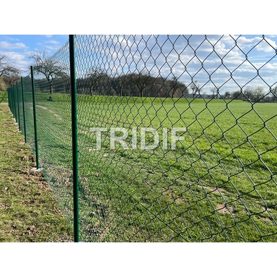 Pletivo poplastované zelené / oko 50 / průměr drátu 2,50 mm / zesílený napínací drát 3,50 mm / 25 bm – Sleviste.cz