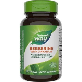 Nature's Way Berberine with Cinnamon, 60 капсули, Nature's Way (15044)