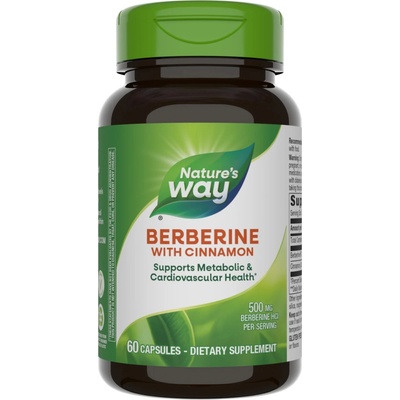Nature's Way Berberine with Cinnamon, 60 капсули, Nature's Way (15044)