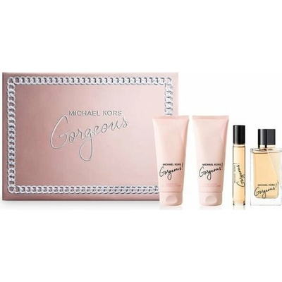 Michael Kors Gorgeous! EDP 100 ml + EDP 10 ml + telové mlieko 100 ml + sprchový gel 100 ml