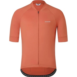 straede Мъжка фланелка с къс ръкав за колоездене straede Kaern Jersey Pro Cycling jersey - Chestnut (056-4259-0314)
