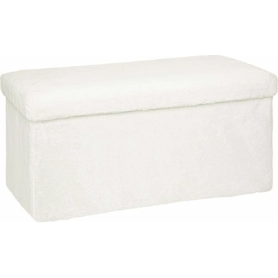 Atmosphera Úložný puf Ezzio, látka s boucle efektem, 78 × 38 × 38 cm