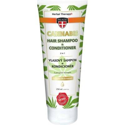 Palacio s.r.o. Konopný šampon s kondicionérem 2v1 Výživa, Lesk a Snadné Rozčesávání 250 ml