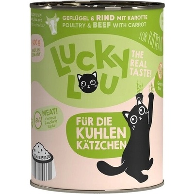 Lucky Lou Lifestage Kitten hydina a hovadzie 400 g
