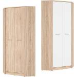 BRW Ъглов гардероб Nepo Plus - дъб сонома (S435-SZFN2D-DSO)