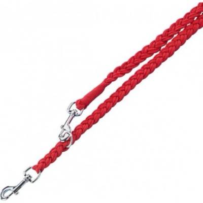 Nobby Повод за куче плетено въже - подвижен дължина 200 см дебелина 16 мм червен 73126-01
