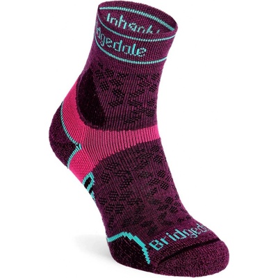 Bridgedale Trail Run Lightweight T2 merino sport crewl Women’s damson