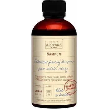 Havlíkova apotéka Cibuľovo fazuľový vlasový šampón na svetlé vlasy 200 ml