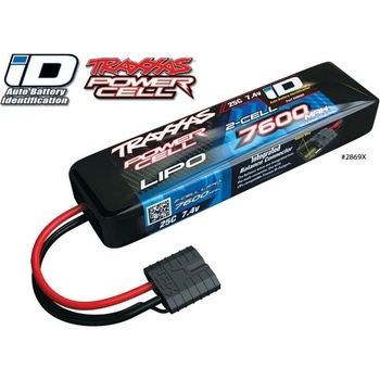 Traxxas Батерия Traxxas Power Cell LiPo 7600mAh 7.4V 2S 25C , Summit, E-Revo Slas ID, TRX2869X (TRX2869X)