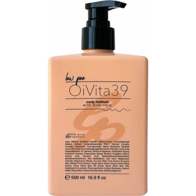 OiVita39 Low Poo Curly Method šetrne čistiaci šampón pre kučeravé vlasy 500 ml