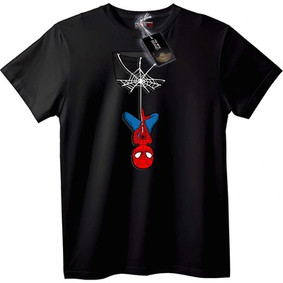 NOONEBRAND Тениска Spider-Man Джоб с Мрежа - L, Black