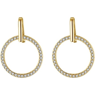 Majya stříbrné náušnice LEONIE pozlacené 11314