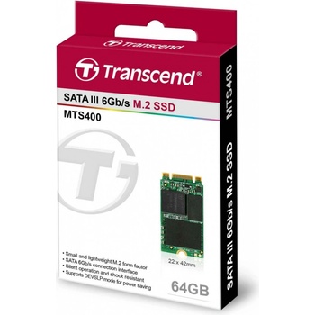 Transcend 64GB, SSD, SATAIII, MLC, TS64GMTS400