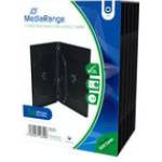 MediaRange DVD кутия за 4 диска, черна