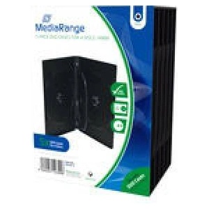 MediaRange DVD кутия за 4 диска, черна