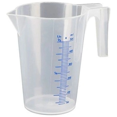 Plastové odměrné nádoby s informační stupnicí - 0,5 l