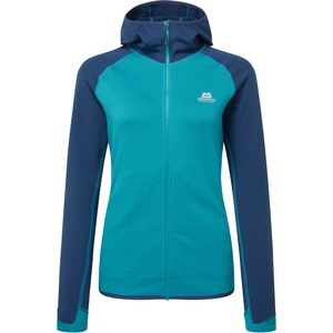 Mountain Equipment Дамско поларено яке Mountain Equipment Women's Eclipse Hooded Jacket Fleece jacket - Topaz / Medieval Blue - размер 36 (EU) (105-3478-0412)