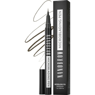 Nanobrow Microblading Pen ceruzka na obočie Dark Brown 1 ml