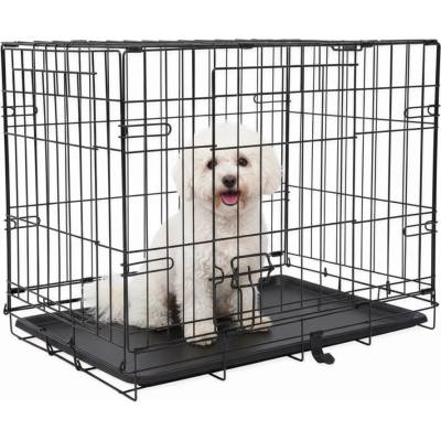 ABC-ZOO Сгъваема клетка за кучета, 2 врати, S - 61 x 43 x 49 см