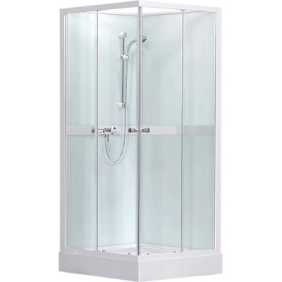 Roth Sprchový box SIMPLE SQUARE 2050 mm Transparent S 900 × 900 Bílý SIMPLE SQUARE /900