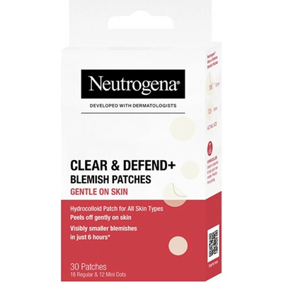 NEUTROGENA Clear & defend+ náplasti na nedokonalosti sensitive 30 ks
