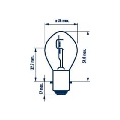Narva 35 S2 BA20d 12V 35W