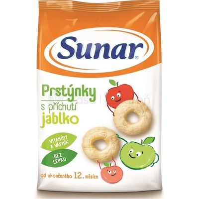 Hero Sunar Detský snack Prstienky s príchuťou jablko 50 g