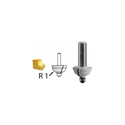 Žlábkovací fréza s ložiskem stopka 6mm, 25,4x12,7x54mm, Makita D-48795