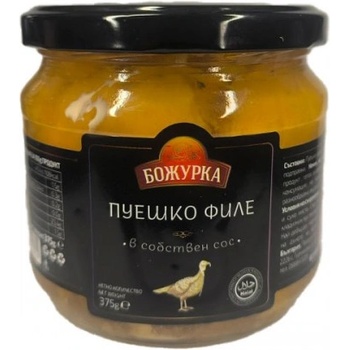 Пеушко филе в собствен сос Божурка - буркан 375гр