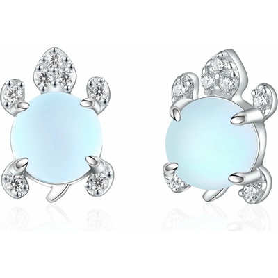 Olivie strieborné náušnice MESAČNÁ KORYTNAČKA 8146