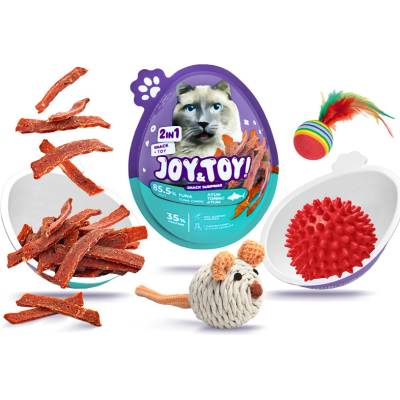 JOY&TOY! Vajíčko pre mačky s překvapením Tuna Chips tuniakové masíčko