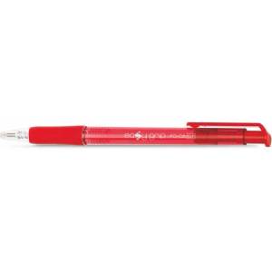 FlexOffice Химикалка, 0, 4 мм, с бутон, FLEXOFFICE "EasyGrip", червена FO-08RED (FO-08RED)