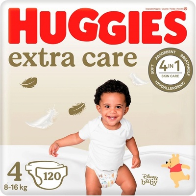 Huggies Extra Care 4, 120 ks