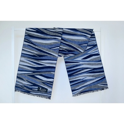 Šála z česaného hedvábí žíhaná