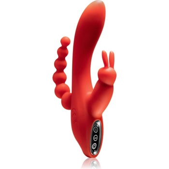 DreamToys Red Revolution Hera вибратор със стимулиране на клитора 21 см