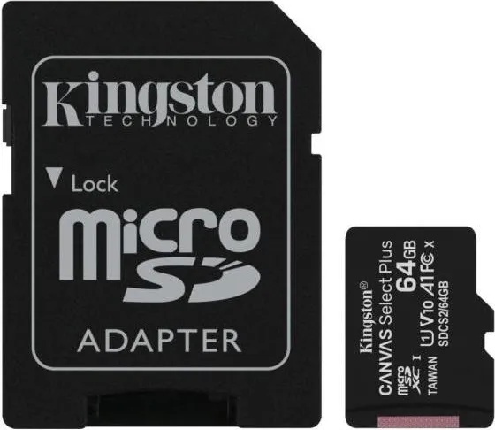 Kingston Canvas Select Plus microSDXC 64GB C10/UHS-I SDCS2/64GB