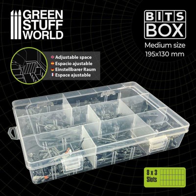 Green Stuff World Storage Bits Boxes Medium – box stredný s variabilnými úložnými priestormi