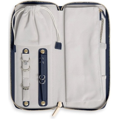 Stackers cestovní šperkovnice Jewellery Roll Navy Blue tmavě modrá 76000